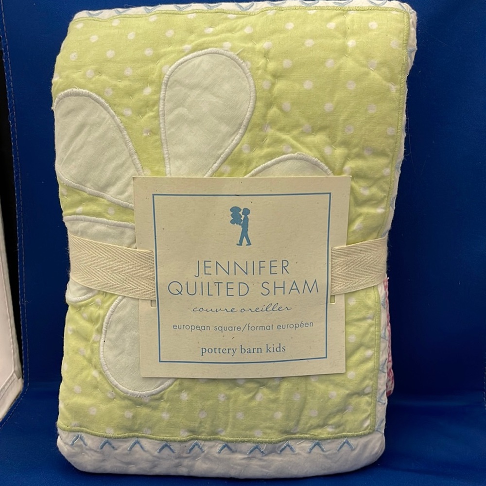 NWT Pottery barn kids Jennifer quilted European shame